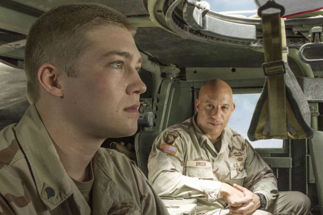 Joe Alwyn and Vin Diesel in a still from Billy Lynn’s Long Halftime Walk (category IIB), directed by Ang Lee.