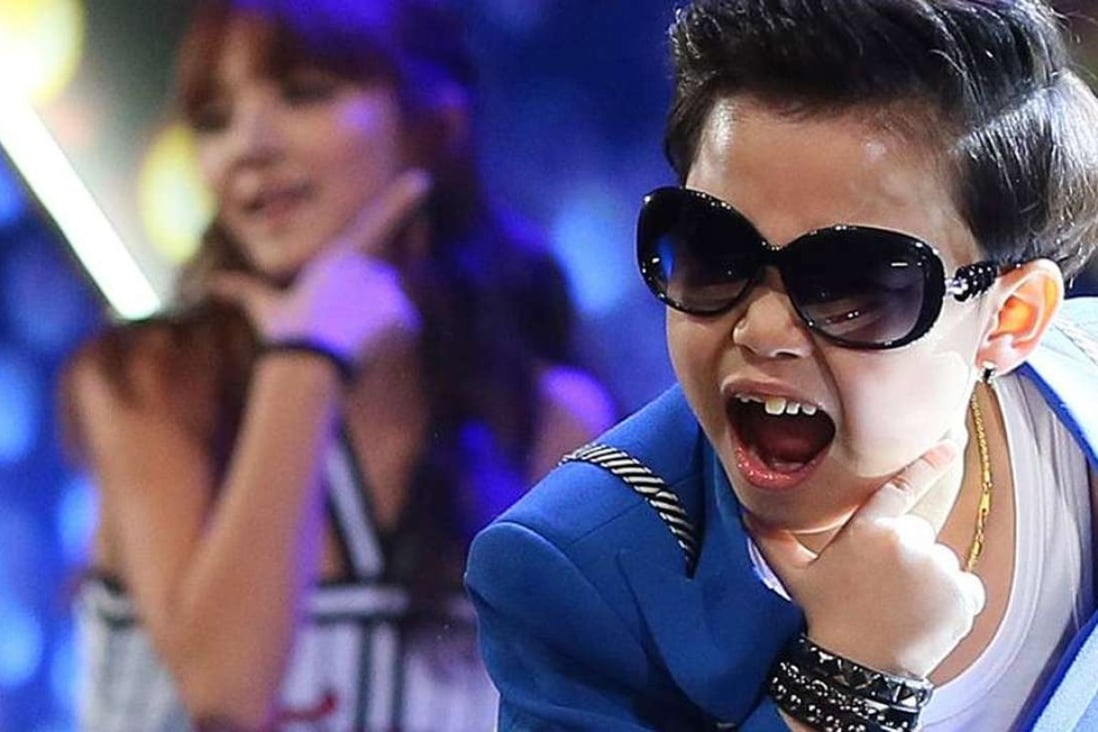 Korean child star Hwang Min-woo, who first appeared in the video for Gangnam Style.