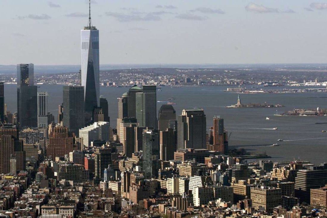 One World Trade Center towers over lower Manhattan in New York. Photo: Reuters