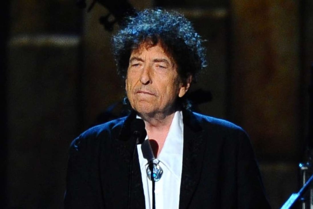 Bob Dylan accepts the 2015 MusiCares Person of the Year award at the 2015 MusiCares Person of the Year show in Los Angeles. The Swedish Academy says Dylan is not coming to Stockholm to pick up his 2016 Nobel Prize for literature at the December 10, 2016 prize ceremony. Photo: Invision/AP