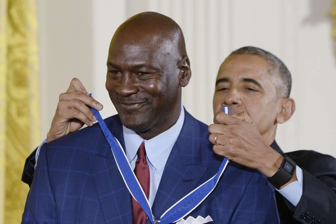 Barack Obama cracks up crowd as he gives stars Michael Jordan Kareem Abdul-Jabbar Presidential Medals of Freedom | South China Morning Post