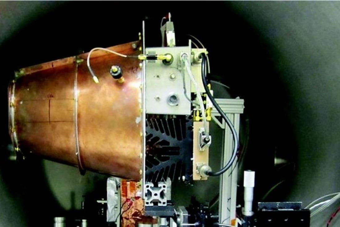 This rocket engine uses no fuel and breaks a law of physics. But a Nasa