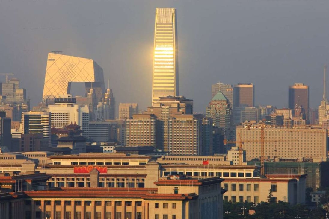 The China World Trade Center Tower 3, the tallest skyscraper in Beijing at 330 metres. Photo: Xinhua