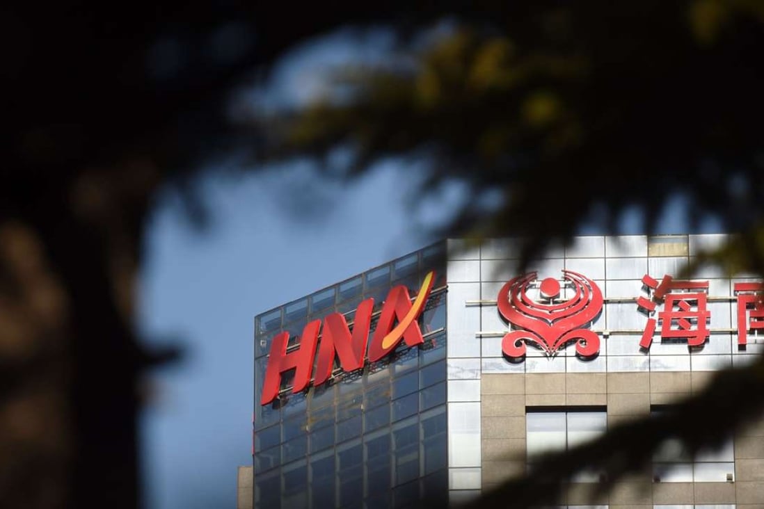 Shares in HNA Holding Group fell 6.35 per cent to close at 29.5 HK cents. Based on that price, the 56.1 per cent stake being pledged by its parent is worth HK$1.88 billion. Photo: AFP