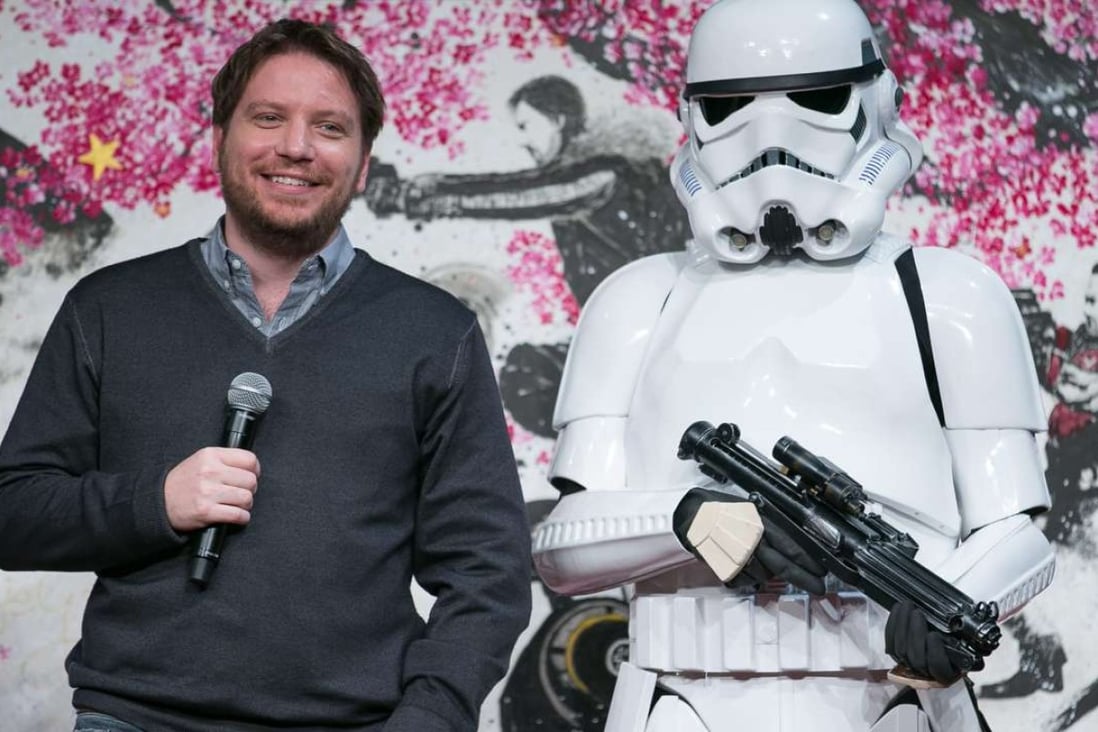 Rogue One director Gareth Edwards promotes the film in Tokyo. Photo: EPA