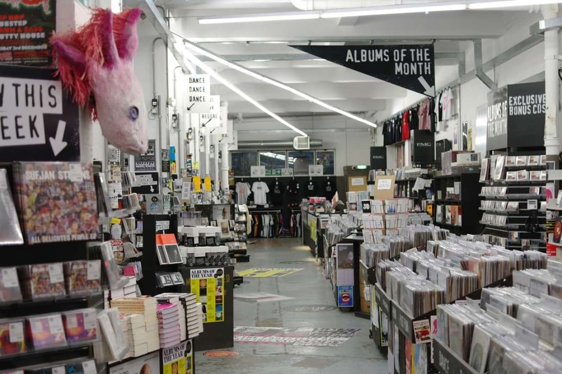 Wall-to-wall vinyl in a Rough Trade London store.