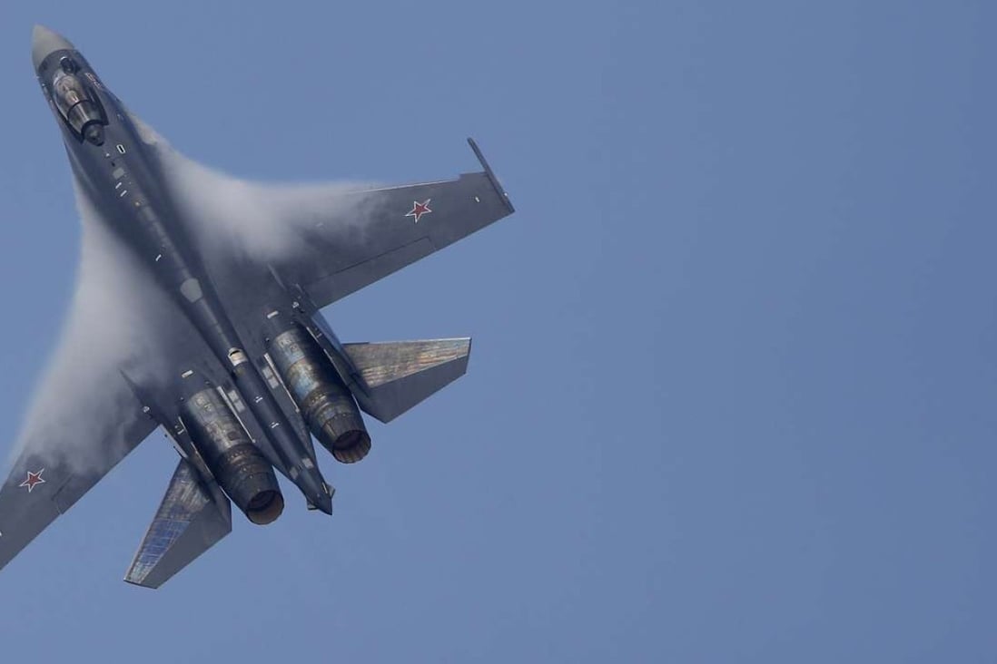 A Sukhoi Su-35 at the Paris air show in 2013. Observers were stunned by the fighter’s manoeuvrability. Photo: Reuters