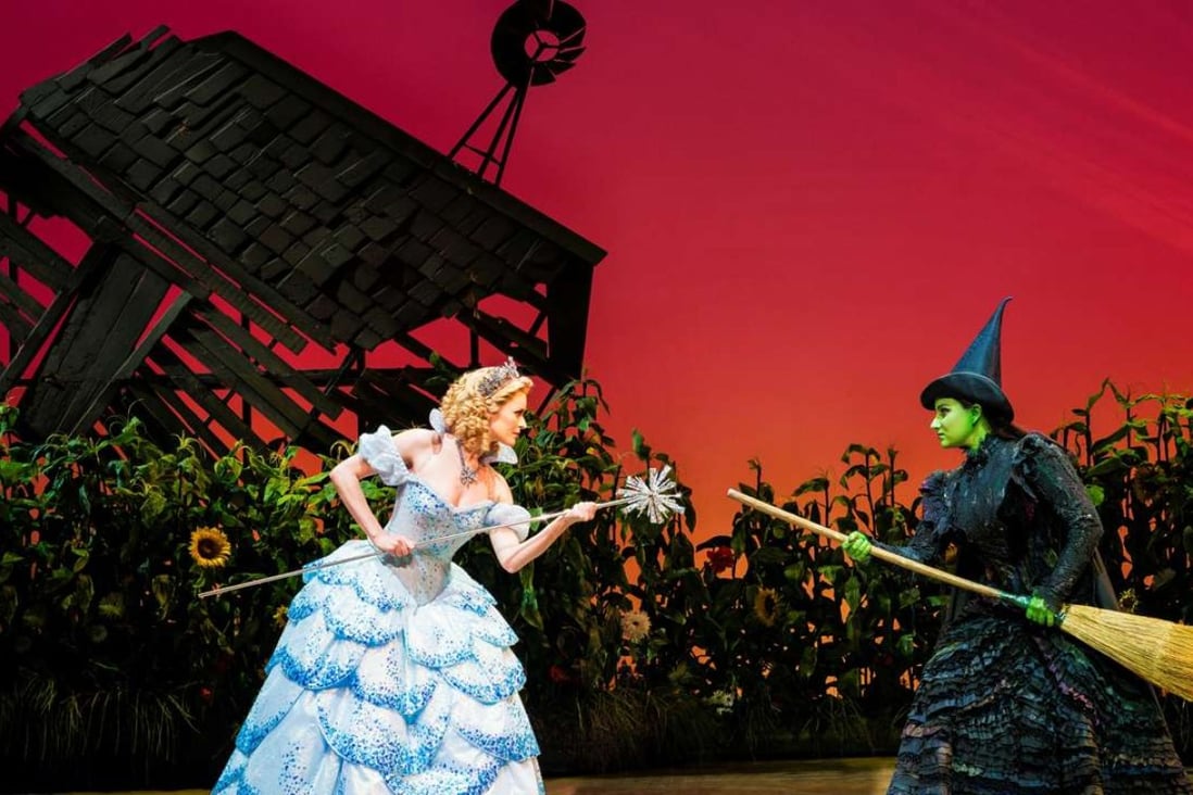 Wicked’s Glinda (Carly Anderson) and the Wicked Witch of the West (Jacqueline Hughes) square off. Photos: Matt Crockett
