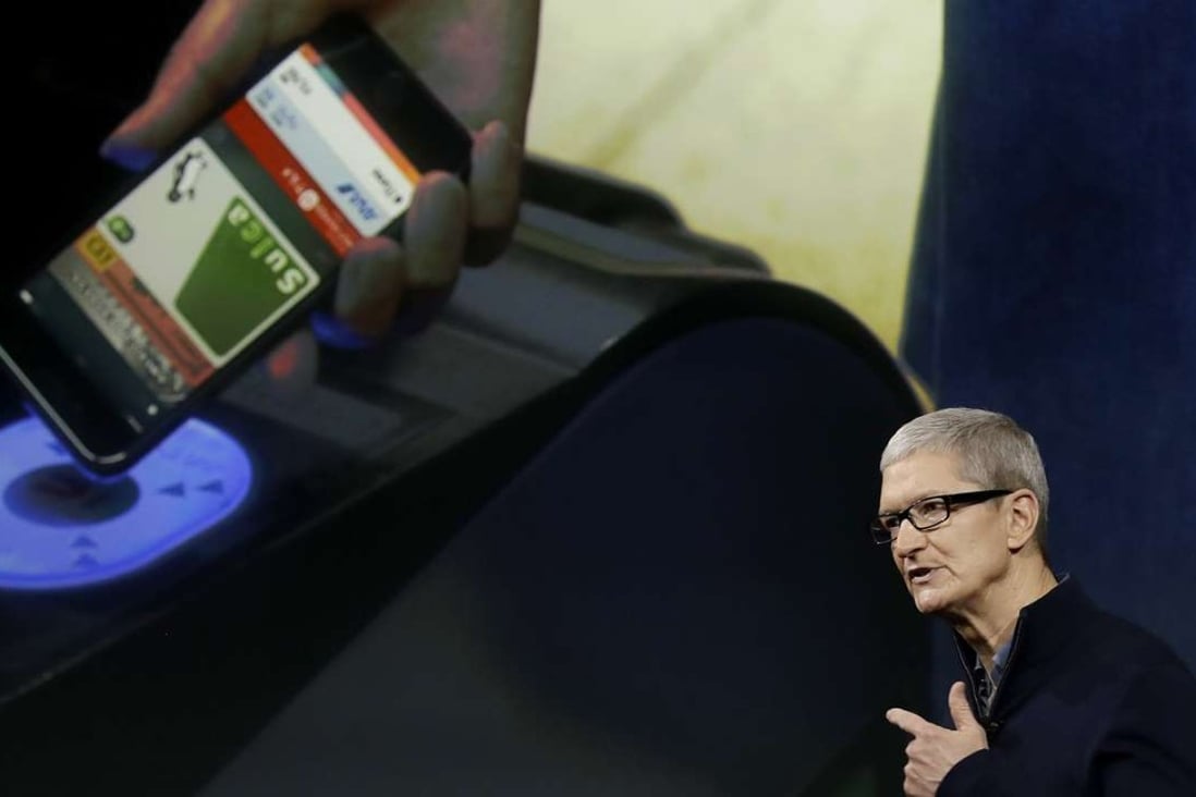 Apple CEO Tim Cook speaks during an announcement of new products, in Cupertino, California. Photo: AP