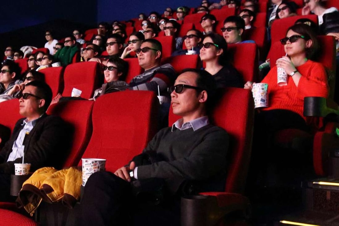 Growth in film takings in China is expected to slow to less than 35 per cent in 2016. Photo: Bloomberg