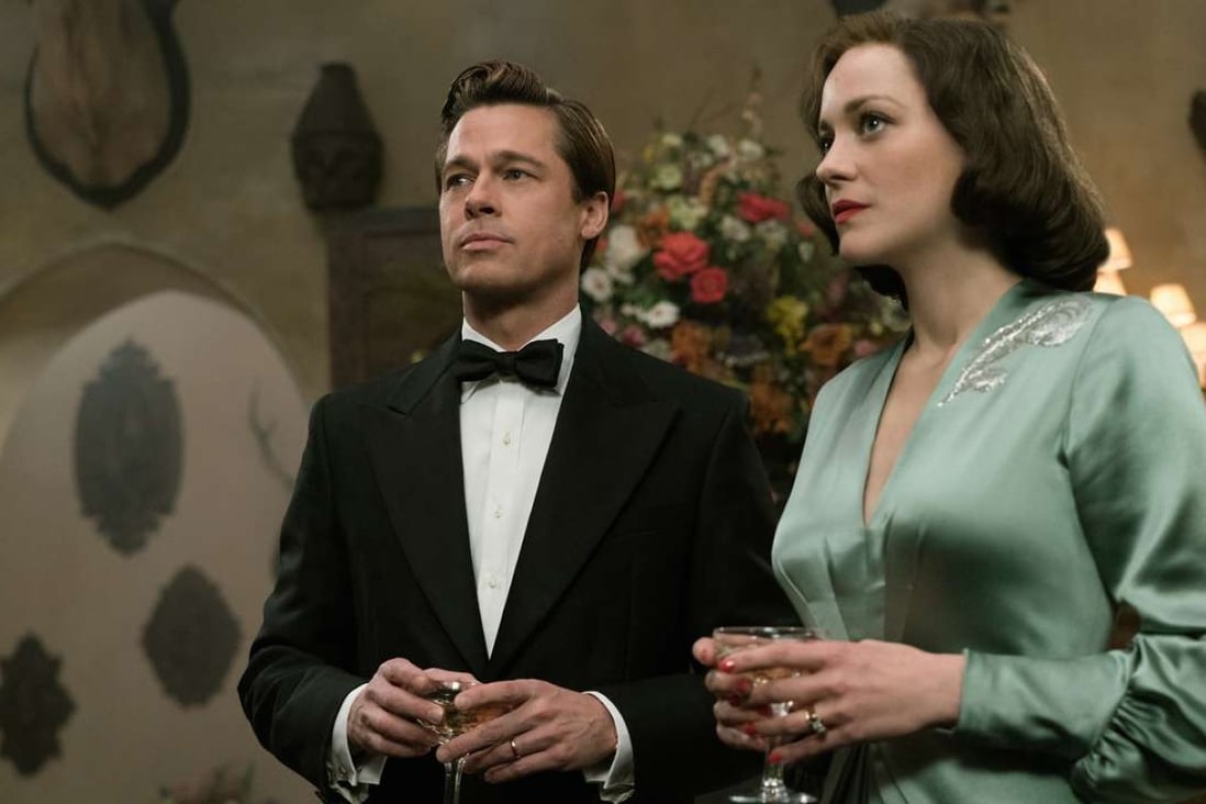 Brad Pitt plays Max Vatan and Marion Cotillard plays Marianne Beausejour in Allied (category: IIB), directed by Robert Zemeckis.