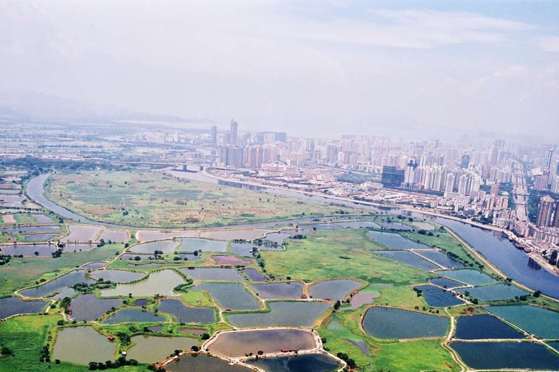 An aerial view of Lok Ma Chau Loop. Photo: Planning Department