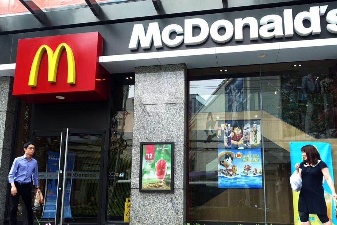 McDonald’s restaurant in Shanghai. Photo: AFP