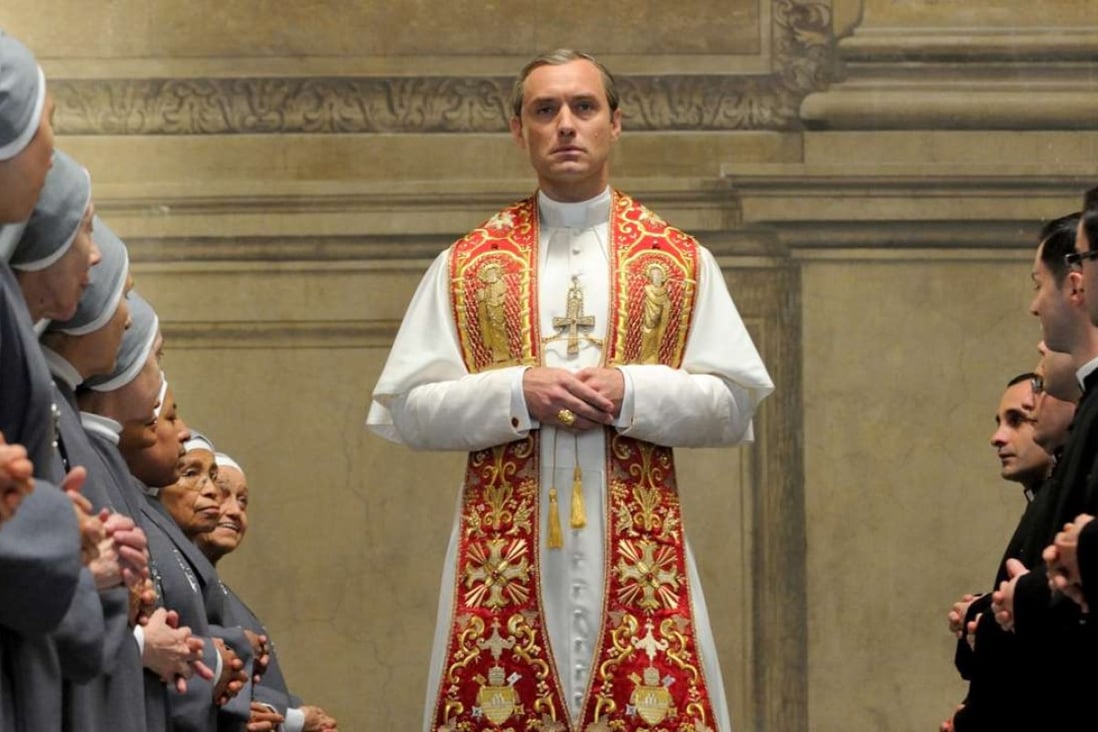Jude Law in HBO’s new series, The Young Pope. Photo: HBO
