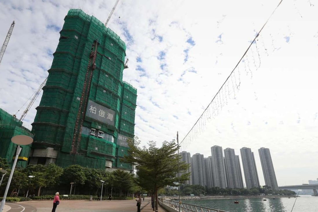 Flats at the Pavilia Bay are going for a record in the Tsuen Wan area. Photo: Dickson Lee