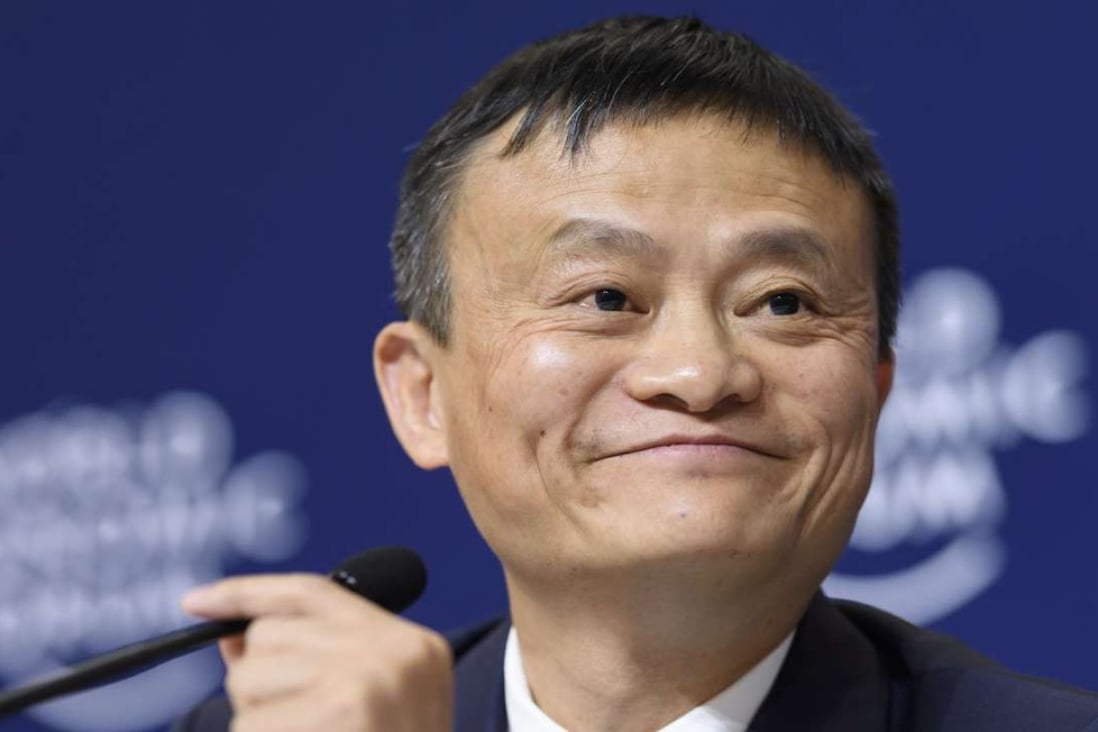 Alibaba executive chairman Jack Ma at the Davos forum earlier this month. Photo: AFP