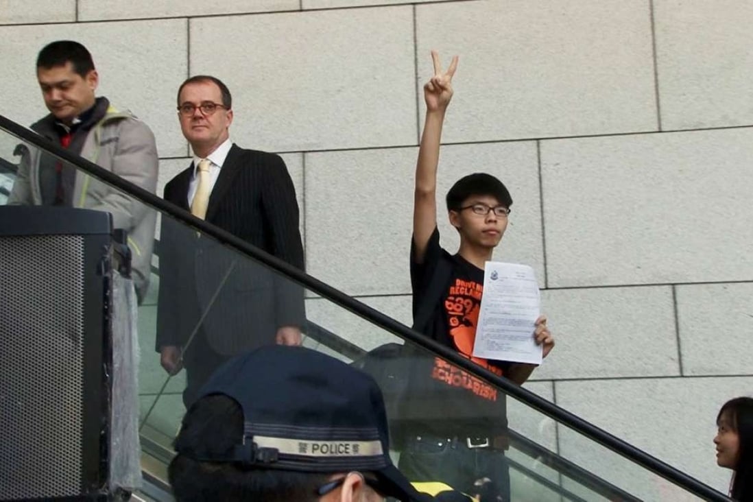 Joshua Wong in a still from the documentary Joshua: Teenager vs. Superpower. Photo: courtesy of Sundance Institute.