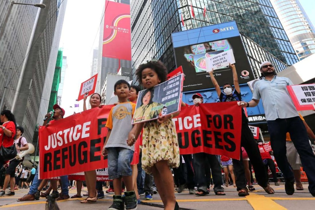 Children at a rally in support of World Refugee Day, in Central last June 20. Photo: Edward Wong