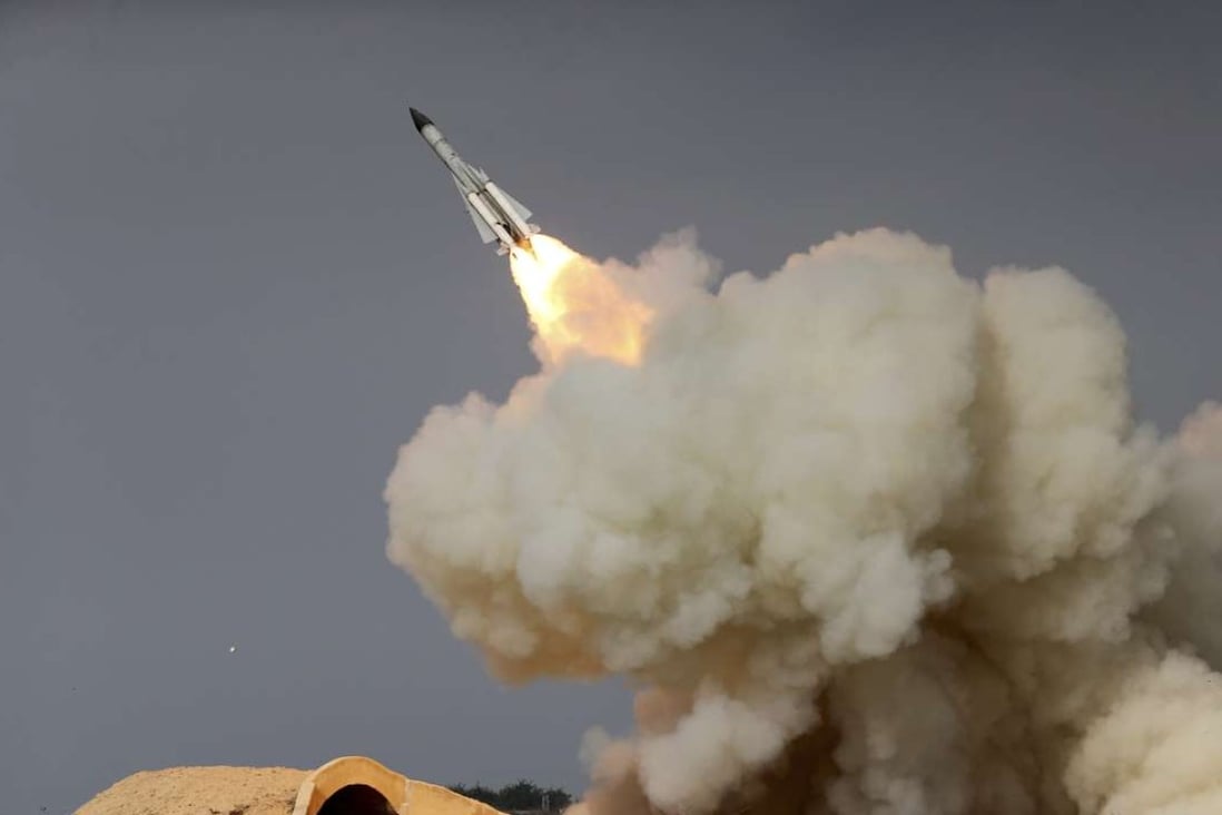 A file picture of a missile test in Iran released by an Iranian news agency last month. The US imposed fresh sanctions on Iran last week over a ballistic missile test. Photo: AP