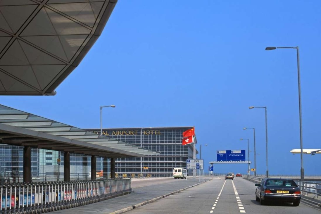 A view of Chep Lak Kok airport in Hong Kong, with Regal’s existing hotel in the background. Photo: Alamy