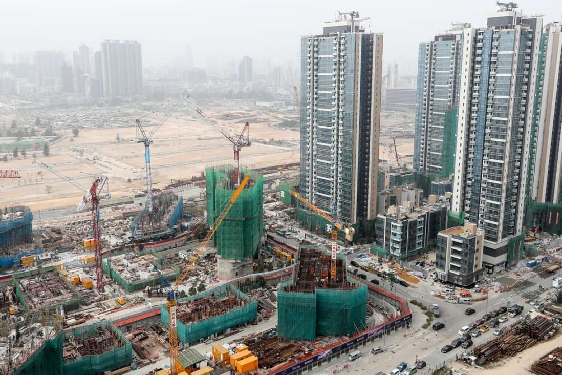 Building continues unabated at the site of the old airport at Kai Tak. Photo: SCMP