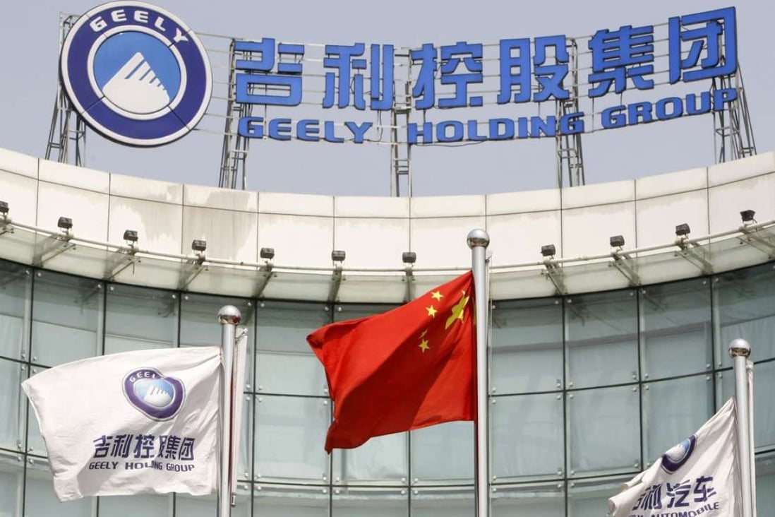 Mainland China car maker Geely Automobile will become a constituent stock in the Hang Seng Index from March 6. Photo: Reuters
