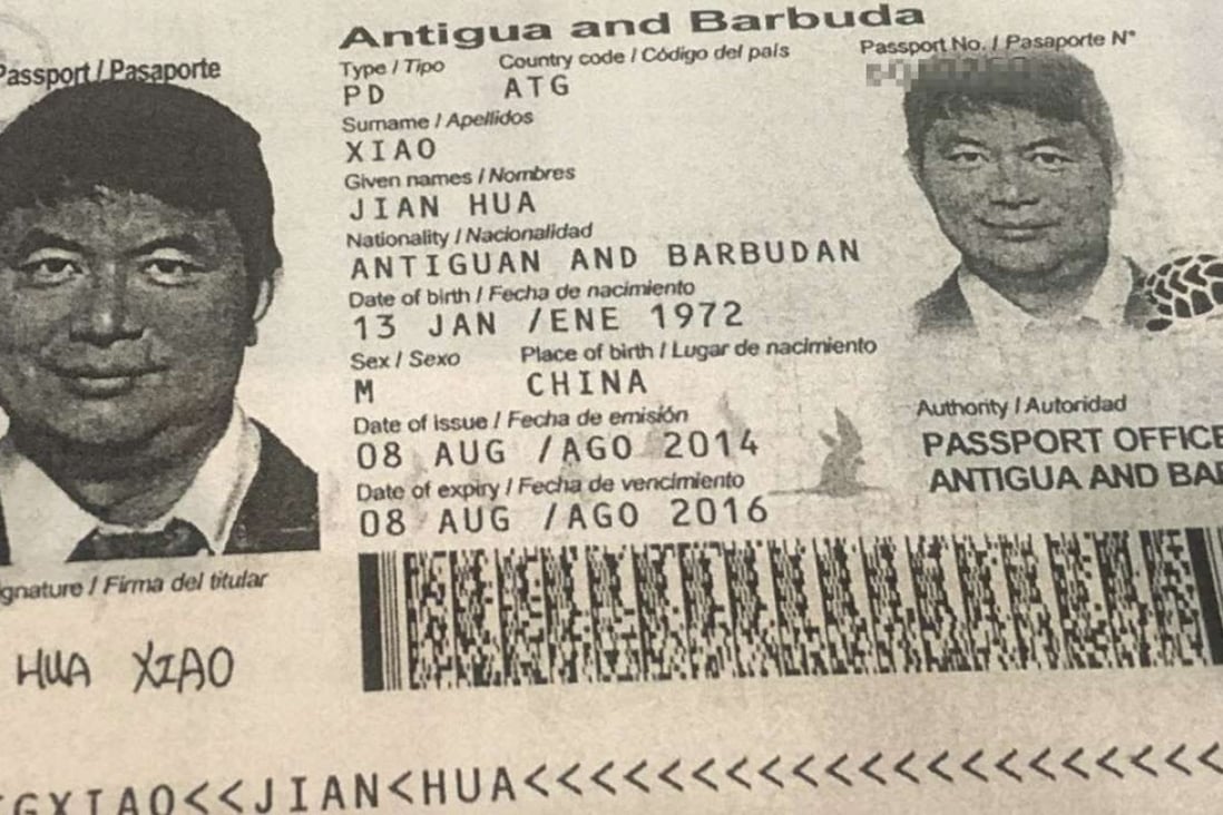 Xiao Jianhua’s diplomatic passport expired in 2016. Photo: Handout