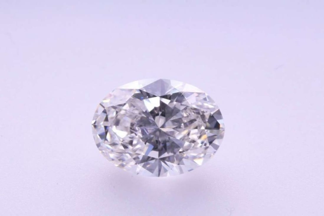 A cut and polished diamond produced in the lab. Photo: WD Lab Grown Diamonds