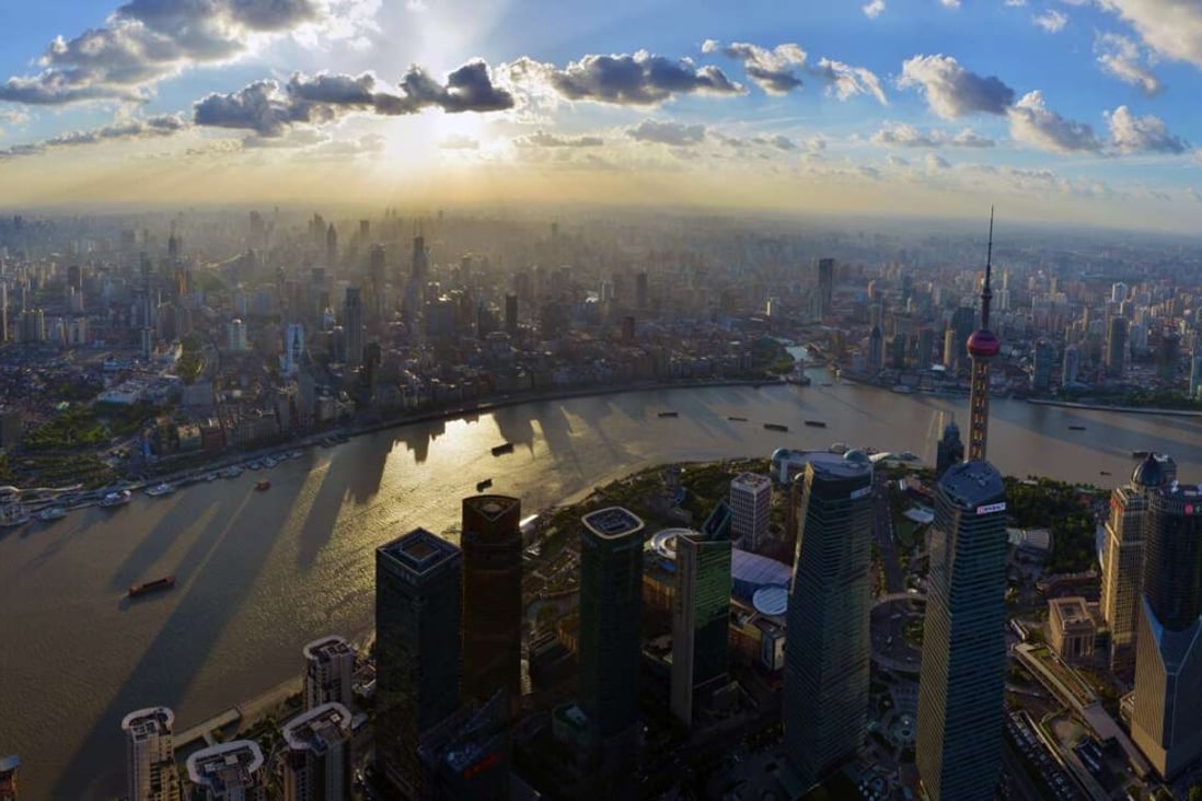Land parcels in Shanghai, pictured, and Beijing have been selling at auction for much lower premiums than a few months ago. Photo: Xinhua