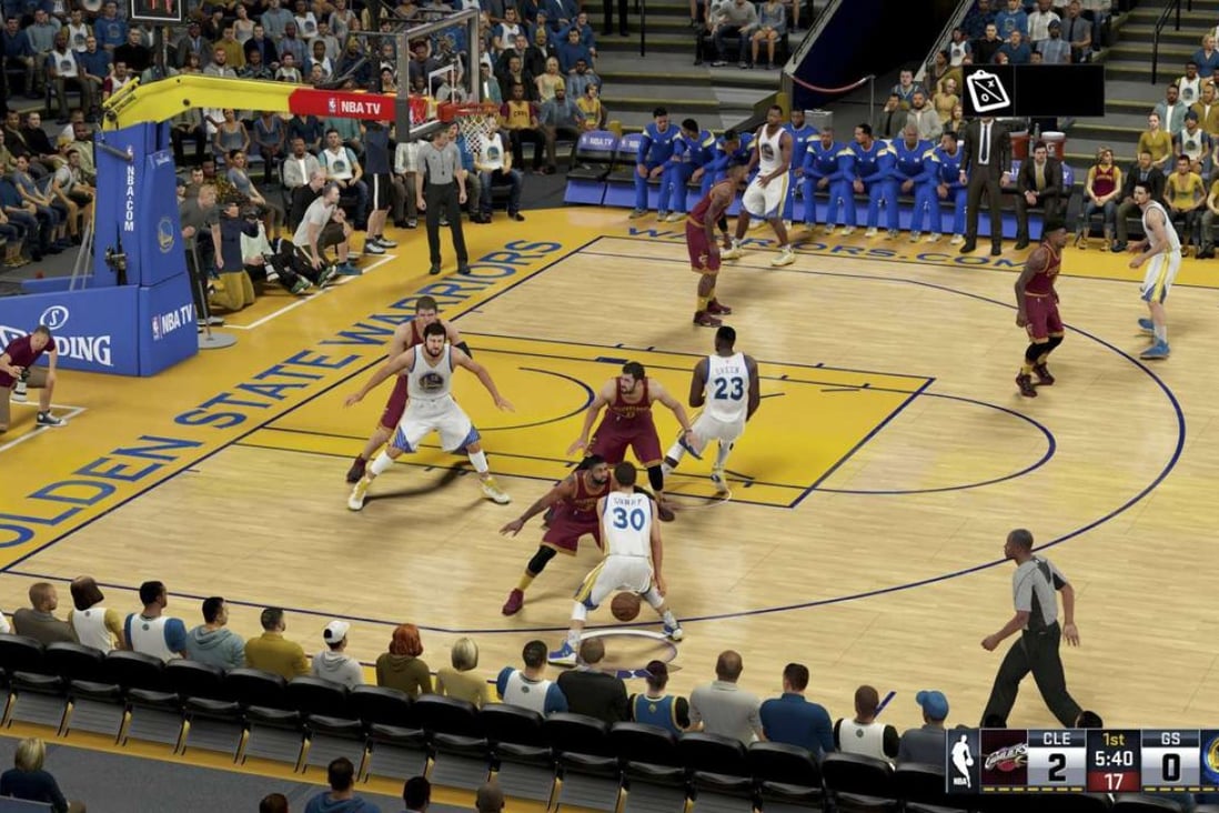 A screen grab from NBA 2K.