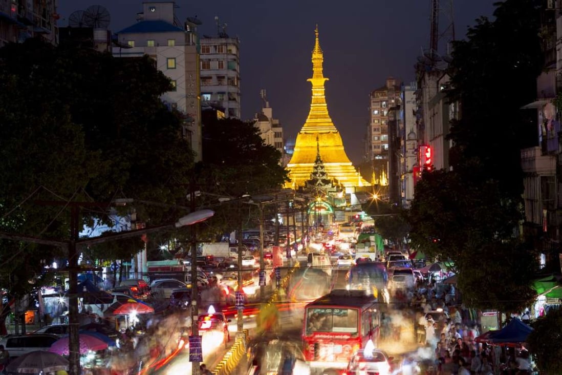 A file picture of central Yangon. Photo: Bloomberg
