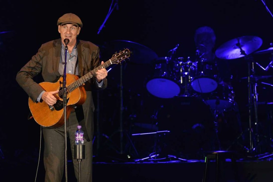 James Taylor performing live in Hong Kong on Thursday.