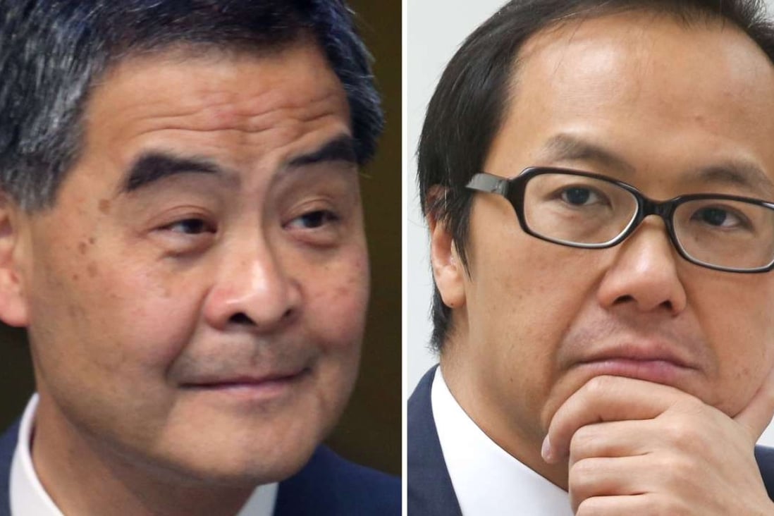 Chief Executive Leung Chun-ying (left) is suing Kenneth Leung. Photos: SCMP Pictures