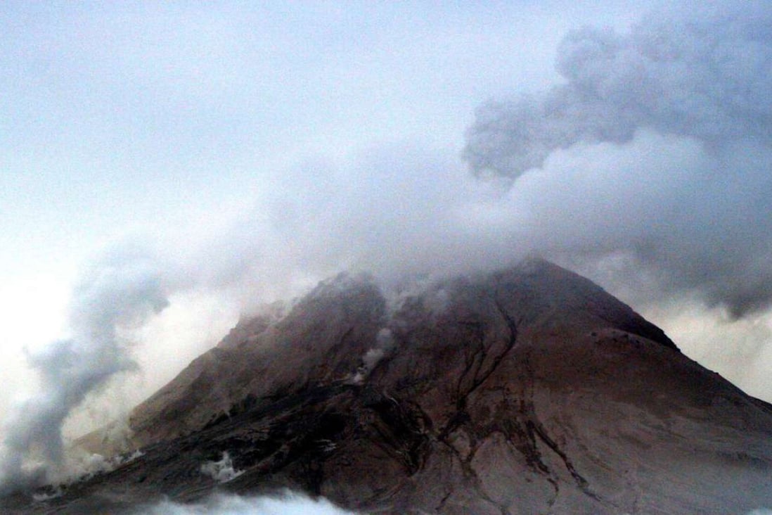 This photo provided by the Alaska Volcano Observatory/ US Geological Survey, shows steam and ash billowing from Augustine Volcano in Alaska a decade ago. Bogoslof volcano in the state began erupting, spewing ash in the direction of the Aleutian Islands chain. Photo: AP