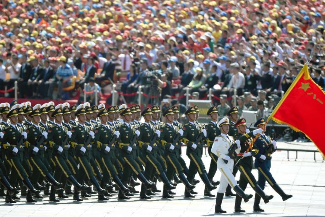 China’s last major military parade, held in 2015. Photo: Xinhua