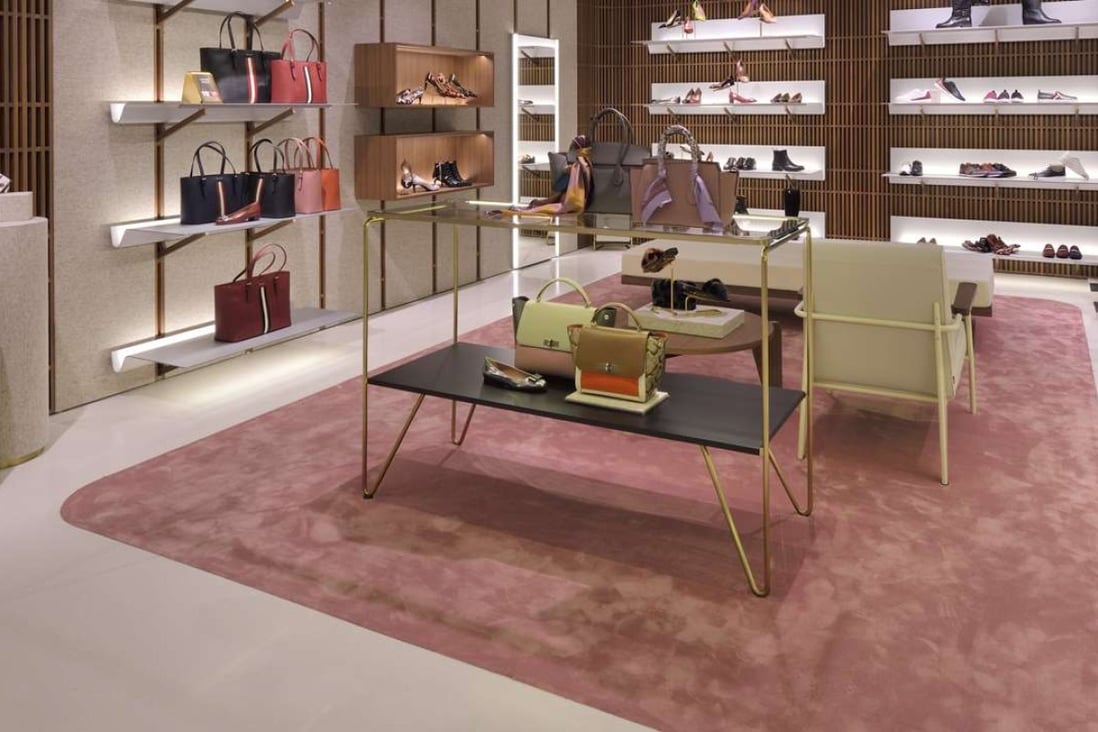 British architect David Chipperfield revived Bally's modernist design heritage in the latest Shanghai Bally store.