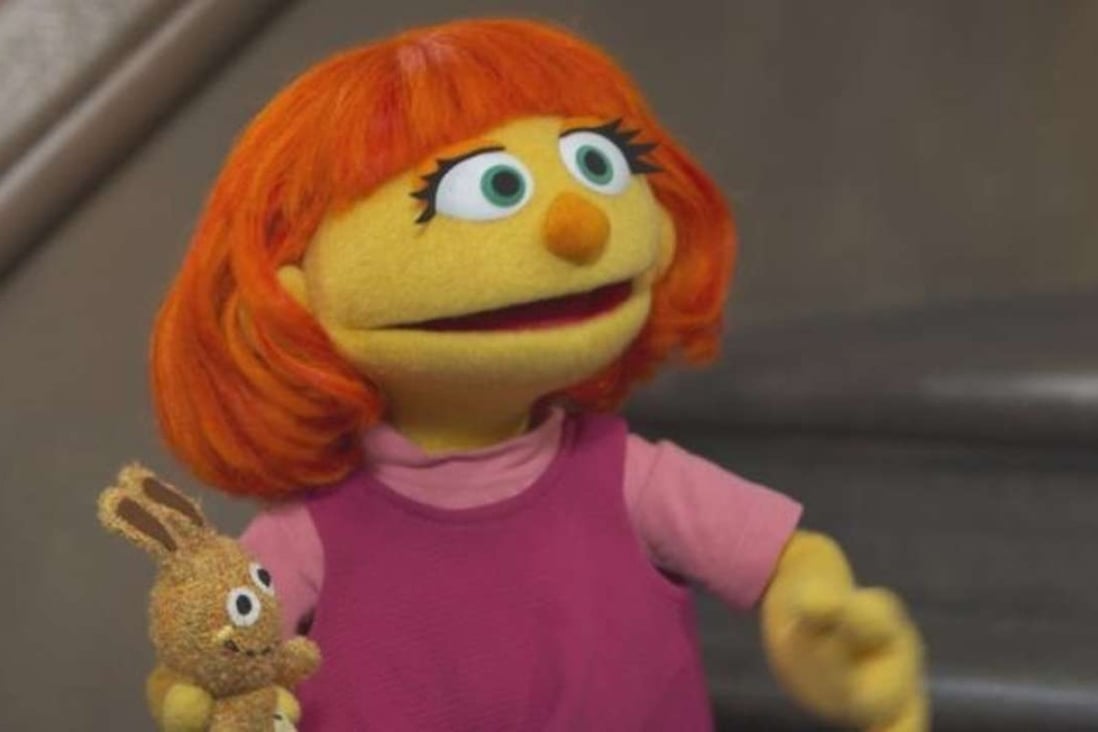 Julia, the newest member of the Sesame Street family, is the first Muppet with autism. Photo: CBS