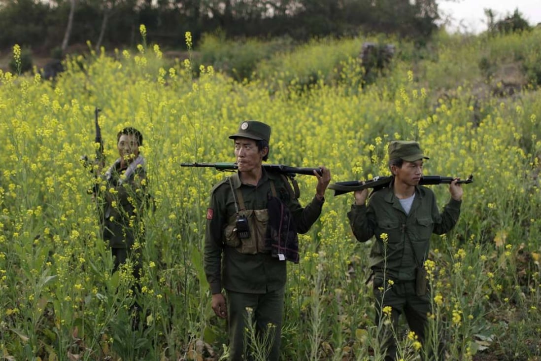 A file picture of rebel soldiers in the Myanmar National Democratic Alliance Army. Photo: Reuters