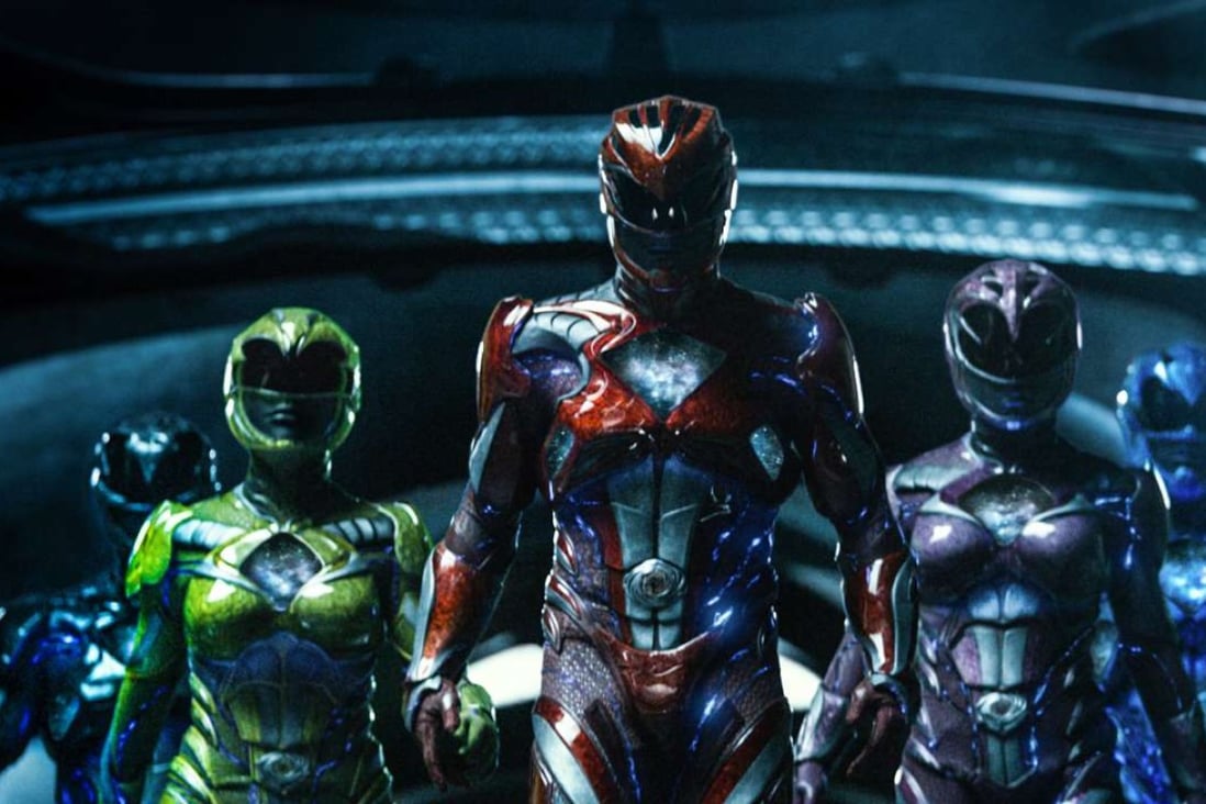 A scene from Power Rangers (category: IIA), starring Dacre Montgomery, Naomi Scott, RJ Cyler, Becky G, and Ludi Lin. The film is directed by Dean Israelite. Photo: Kimberly French/Lionsgate via AP