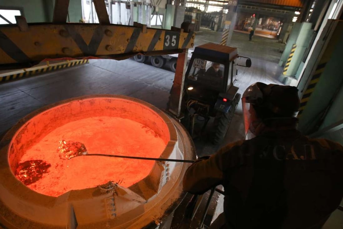 Eurasian Resources is seeking Chinese funding to double its 300,000 tonne-a-year annual aluminium smelting plant. Photo: Bloomberg