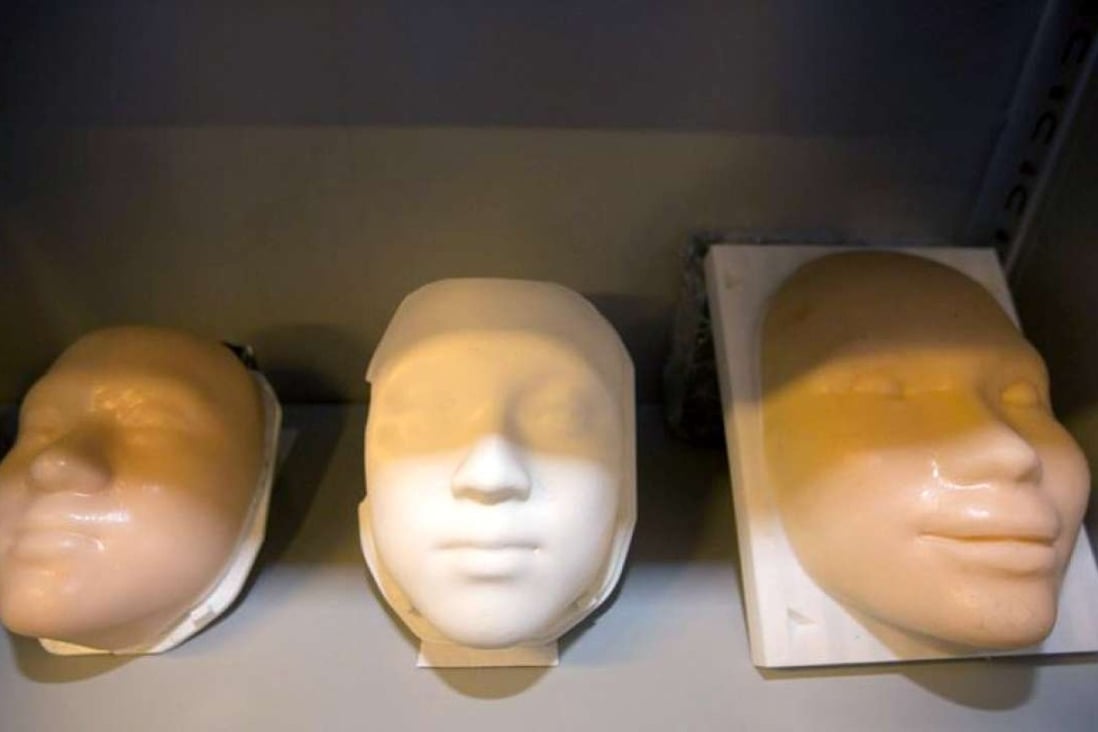 A Beijing funeral home is doing facial reconstruction by making 3D printed masks of the deceased. Photo: Handout