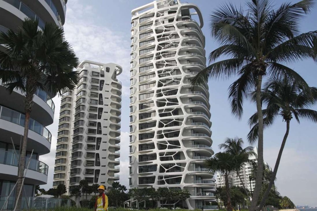 Luxury home prices in Singapore have dropped 20 per cent since 2013. Photo: Reuters