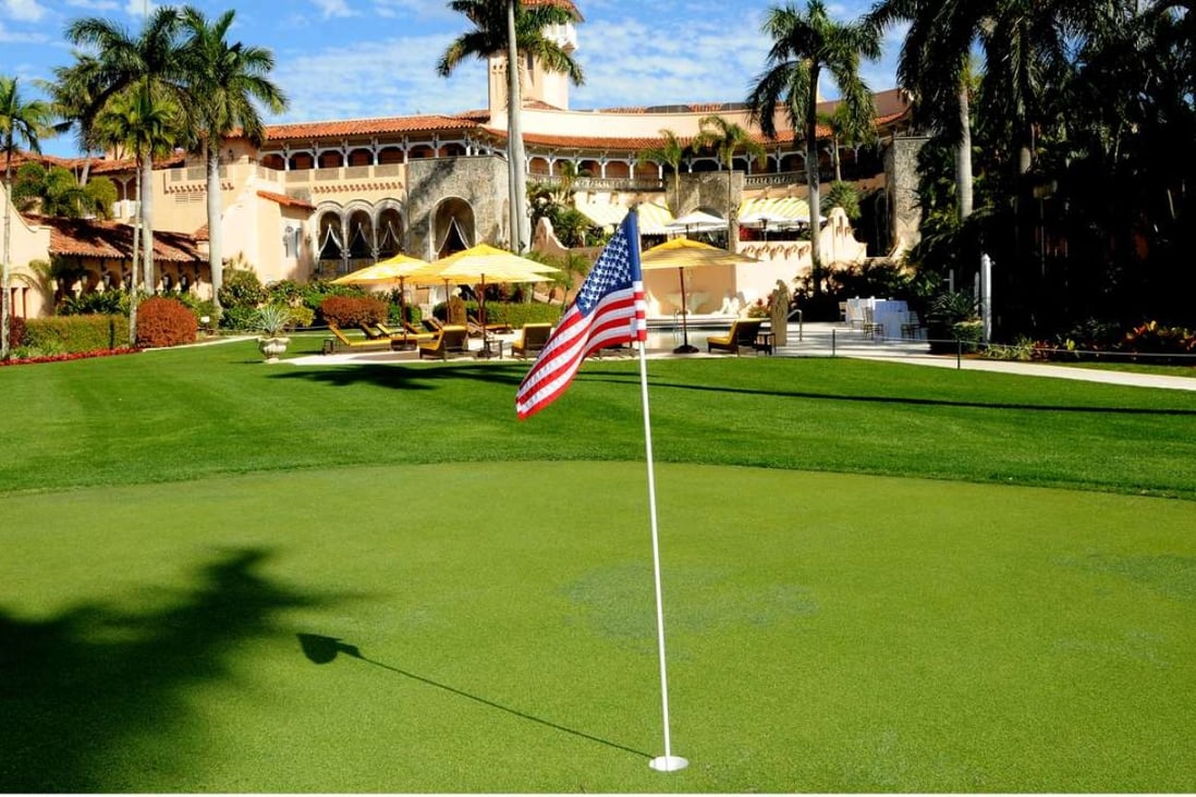 A file picture of a golf course at Donald Trump’s Mar-a-Lago estate in Palm Beach, Florida. Photo: Getty Images