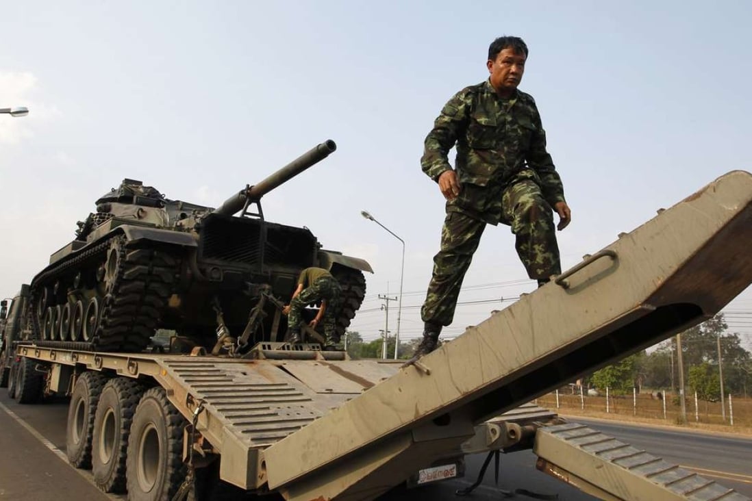 Thai army tanks. Photo: Reuters