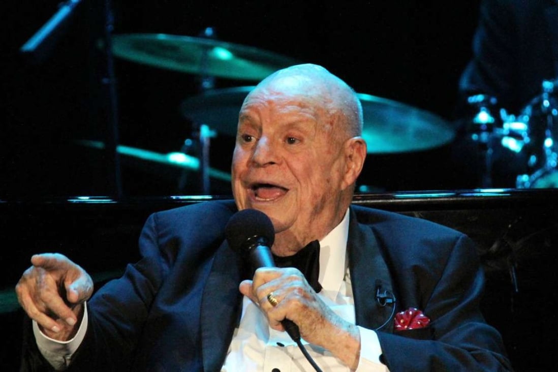 Comic Don Rickles performing on April 10, 2016 at the Orleans Resort in Las Vegas, Nevada. The iconic comic passed away at age 90. Photo: Zuma Press/TNS