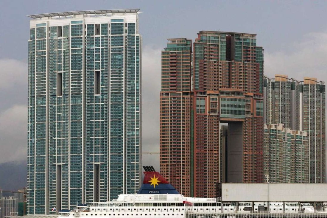 Residential prices are continuing to rise at The Harbourside (first left) and The Arch (second left). Photo: Reuters