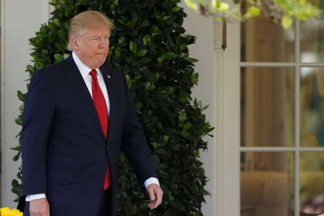 US President Donald Trump, seen here at the White House on Tuesday, says he gave his Chinese counterpart Xi Jinping an ultimatum in their meeting last week. Photo: Reuters