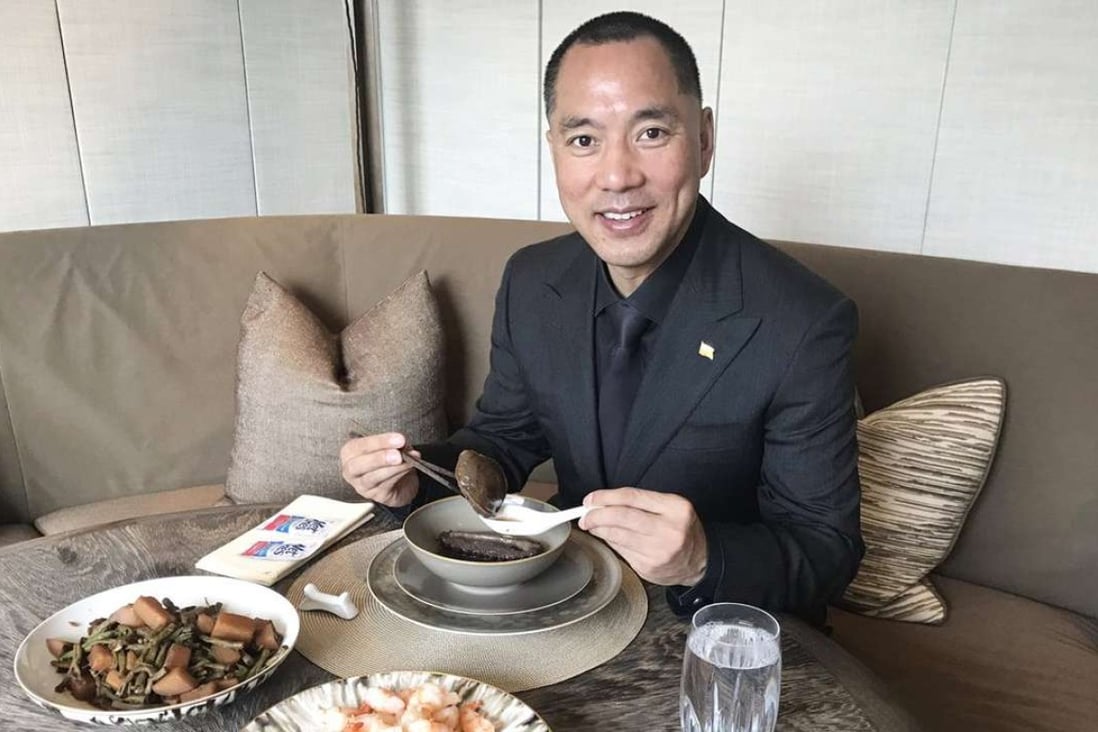 A photo of Chinese tycoon Guo Wengui, posted on his Twitter account. Photo: Twitter