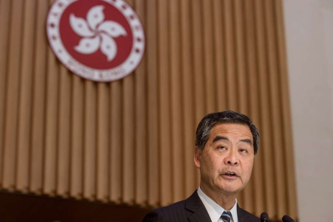 Hong Kong Chief Executive Leung Chun-ying is suing legislator Kenneth Leung for defamation. Photo: Bloomberg