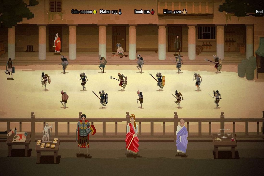 Domina uses glorious 8-bit graphics to display the brutality of its barbaric acts.